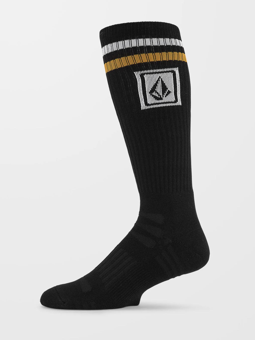 Volcom High Stripe Ramp Stone Skate Socks - Black