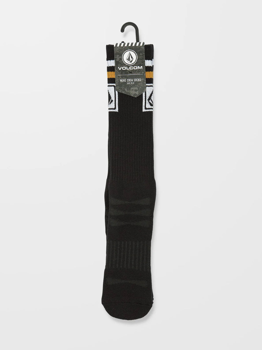 Volcom High Stripe Ramp Stone Skate Socks - Black