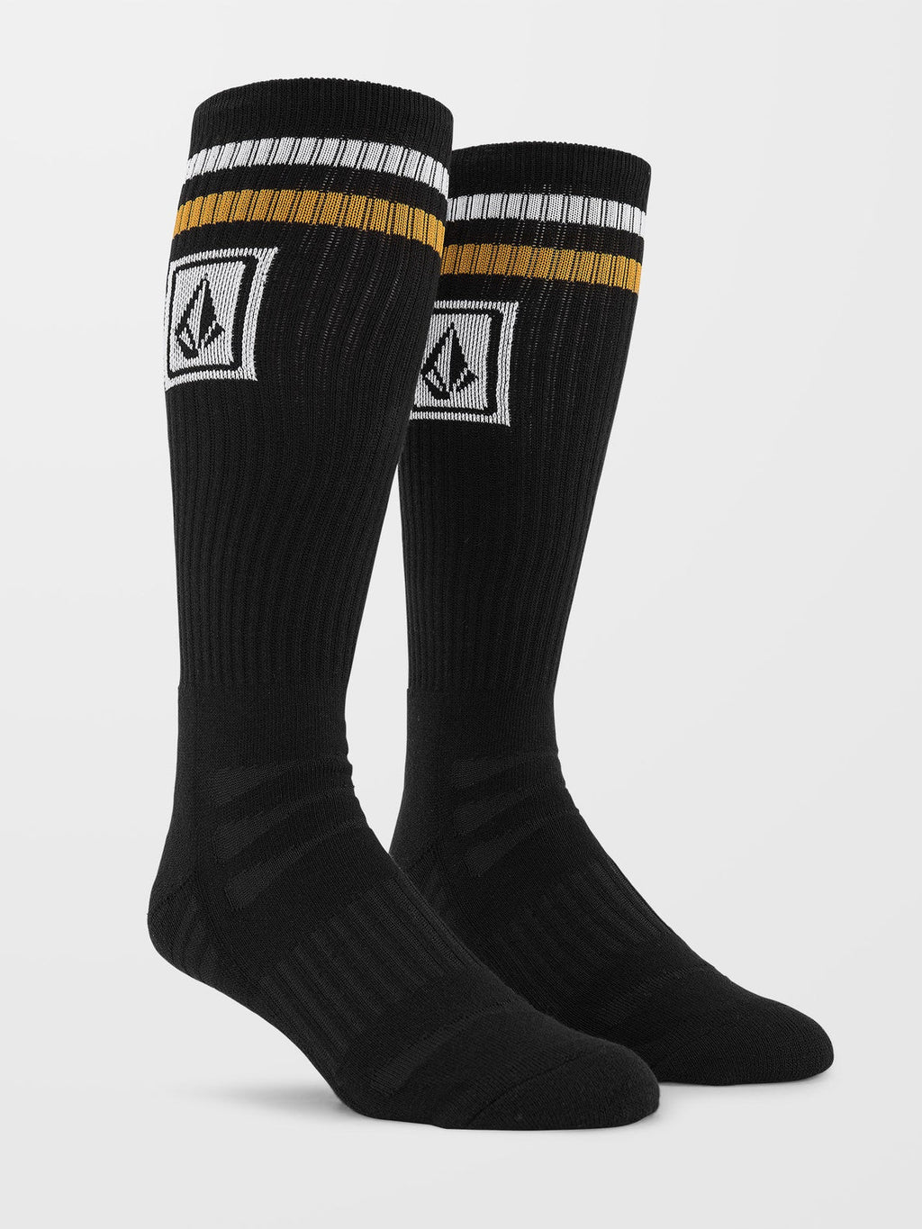 Volcom High Stripe Ramp Stone Skate Socks - Black