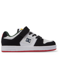 DC Shoes Manteca 4 V Kinder-Sneaker – Weiß/Schwarz/Rot