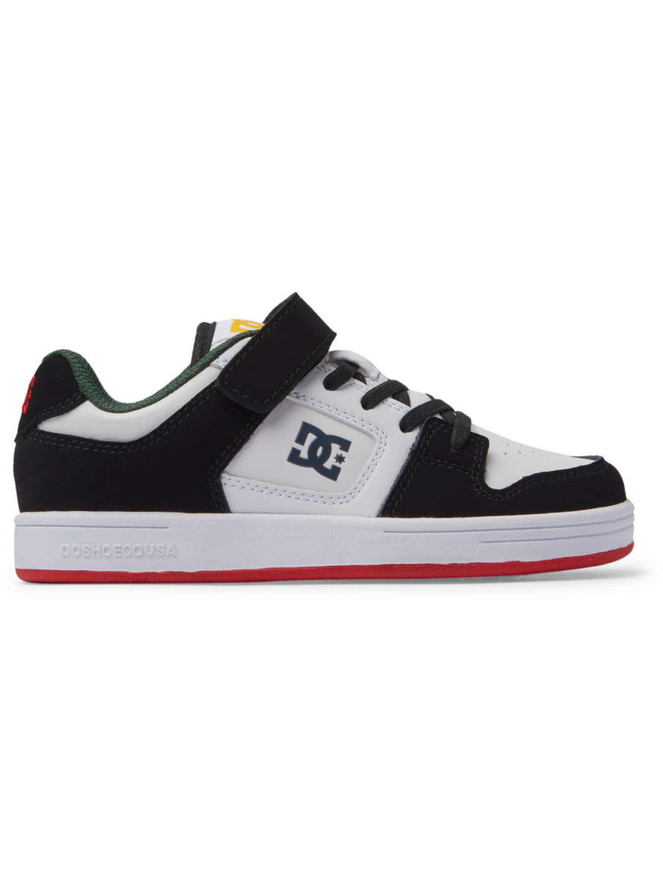 Tênis infantil DC Shoes Manteca 4 V - Branco/Preto/Vermelho