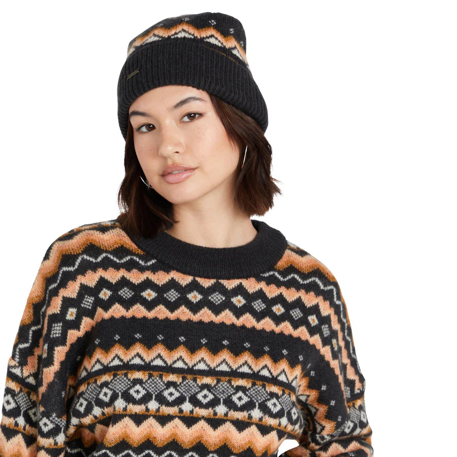 Volcom Not Fairisle Beanie – Vintage Schwarz