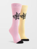 Calcetin Chica Volcom V Ent Sock Premium Reef Pink