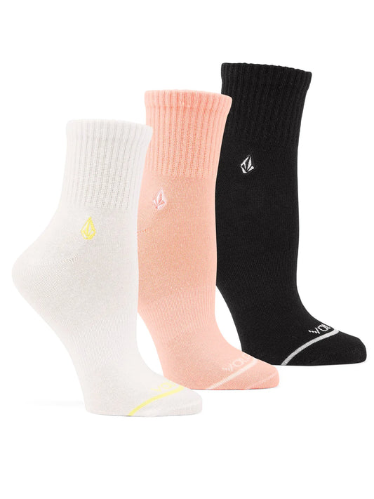 Chaussettes Volcom The New Crew pour Femmes - Multi (Pack 3)