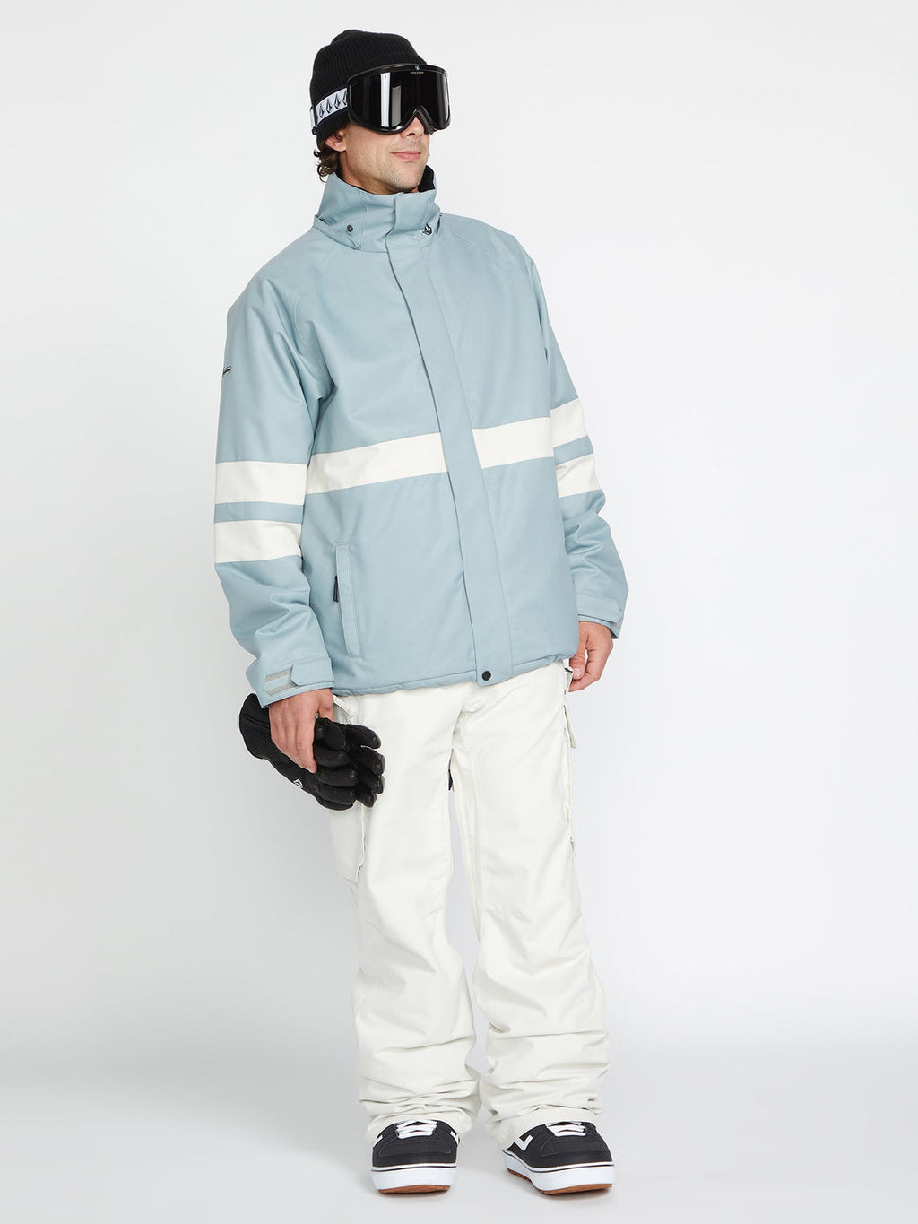 Volcom JP Insulated Jacket Snowboard Jacket - Light Gray