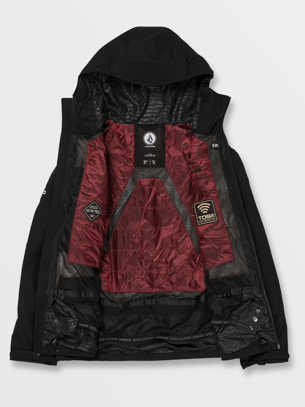 Veste de snowboard Volcom Gore-Tex TDS 2L - Noir | HIVER 24 | Nouveaux produits | Produits les plus récents | Produits les plus vendus | Snowboard Gore-Tex | surfdevils.com