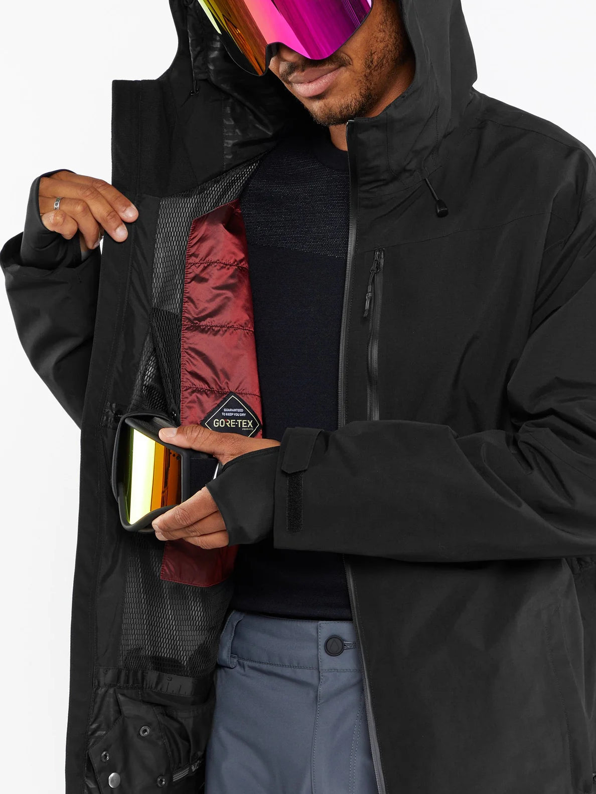 Veste de snowboard Volcom Gore-Tex TDS 2L - Noir | HIVER 24 | Nouveaux produits | Produits les plus récents | Produits les plus vendus | Snowboard Gore-Tex | surfdevils.com