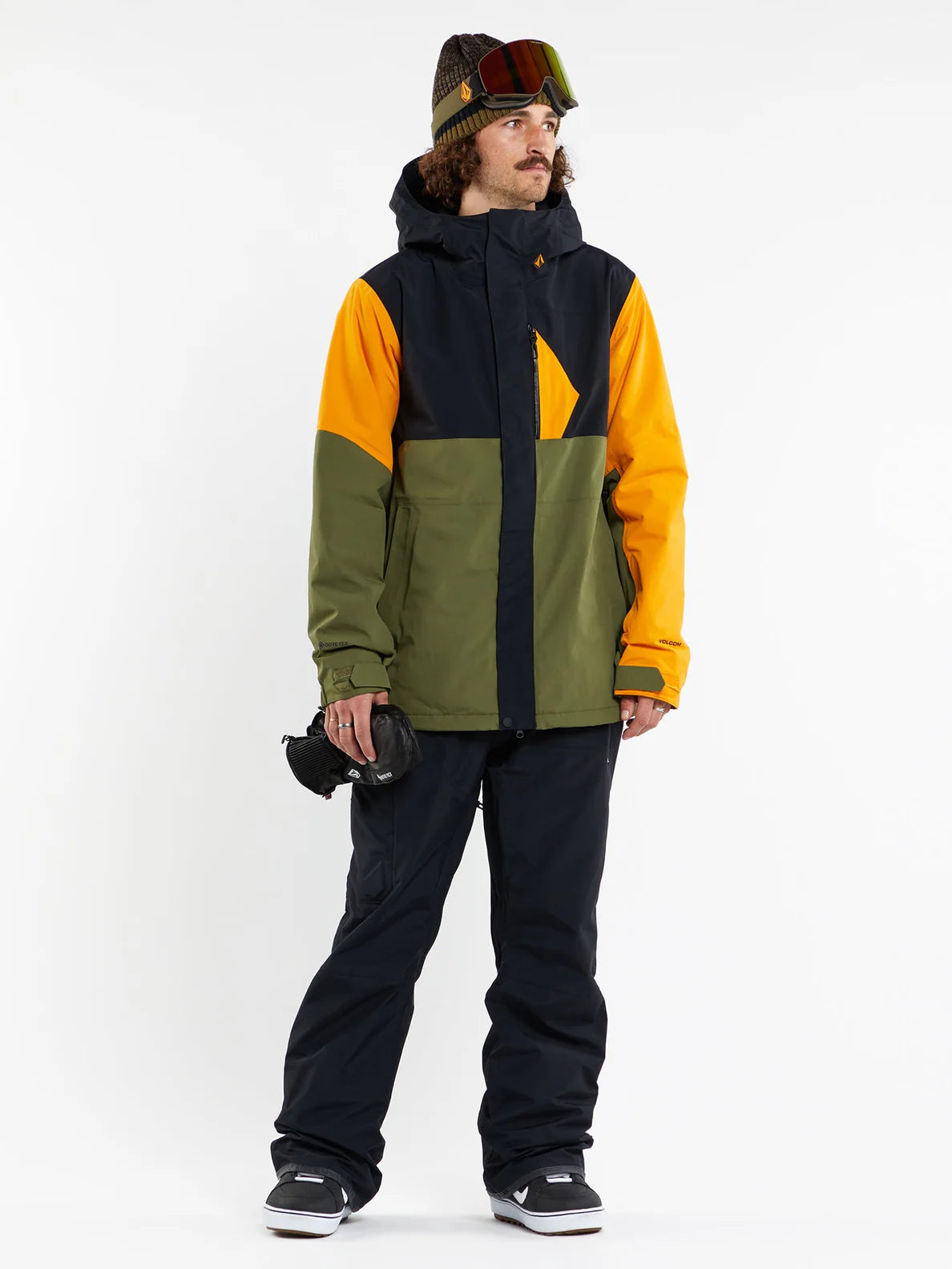 Jaqueta de snowboard Volcom L Isolada Gore-Tex - Dourada