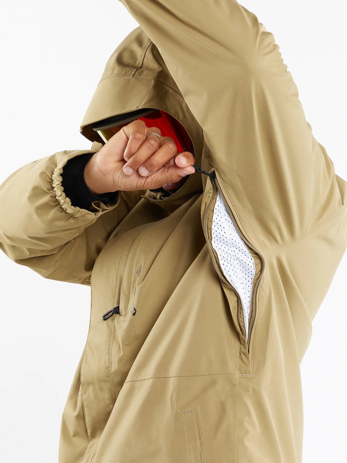 Veste de snowboard Volcom Dua Insulated Gore-Tex Jacket - Dark Khaki | HIVER 24 | Nouveaux produits | Produits les plus récents | Produits les plus vendus | Snowboard Gore-Tex | surfdevils.com