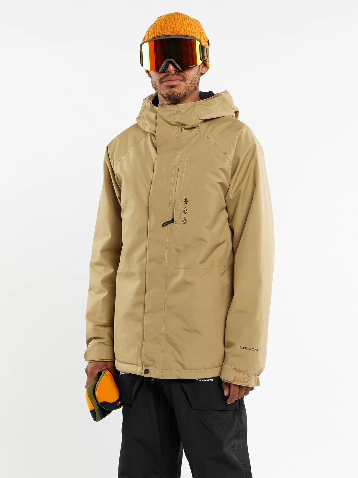 Jaqueta de snowboard Volcom Dua Insulated Gore-Tex - Dark Khaki | INVERNO 24 | Novos produtos | Produtos mais recentes | Produtos mais vendidos | Produtos mais vendidos | Snowboard Gore-Tex | surfdevils.com