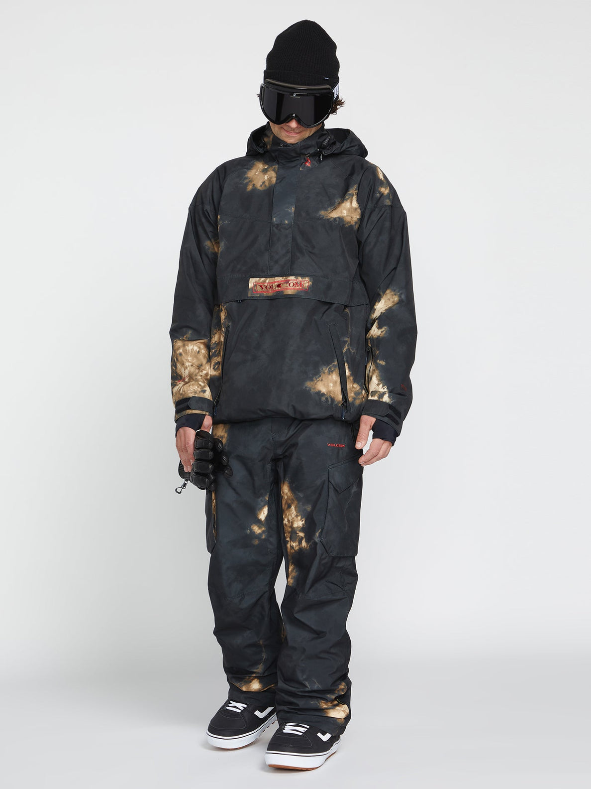 Volcom Melo Gore-Tex Pullover Snowboard Jacket - Bleach Black