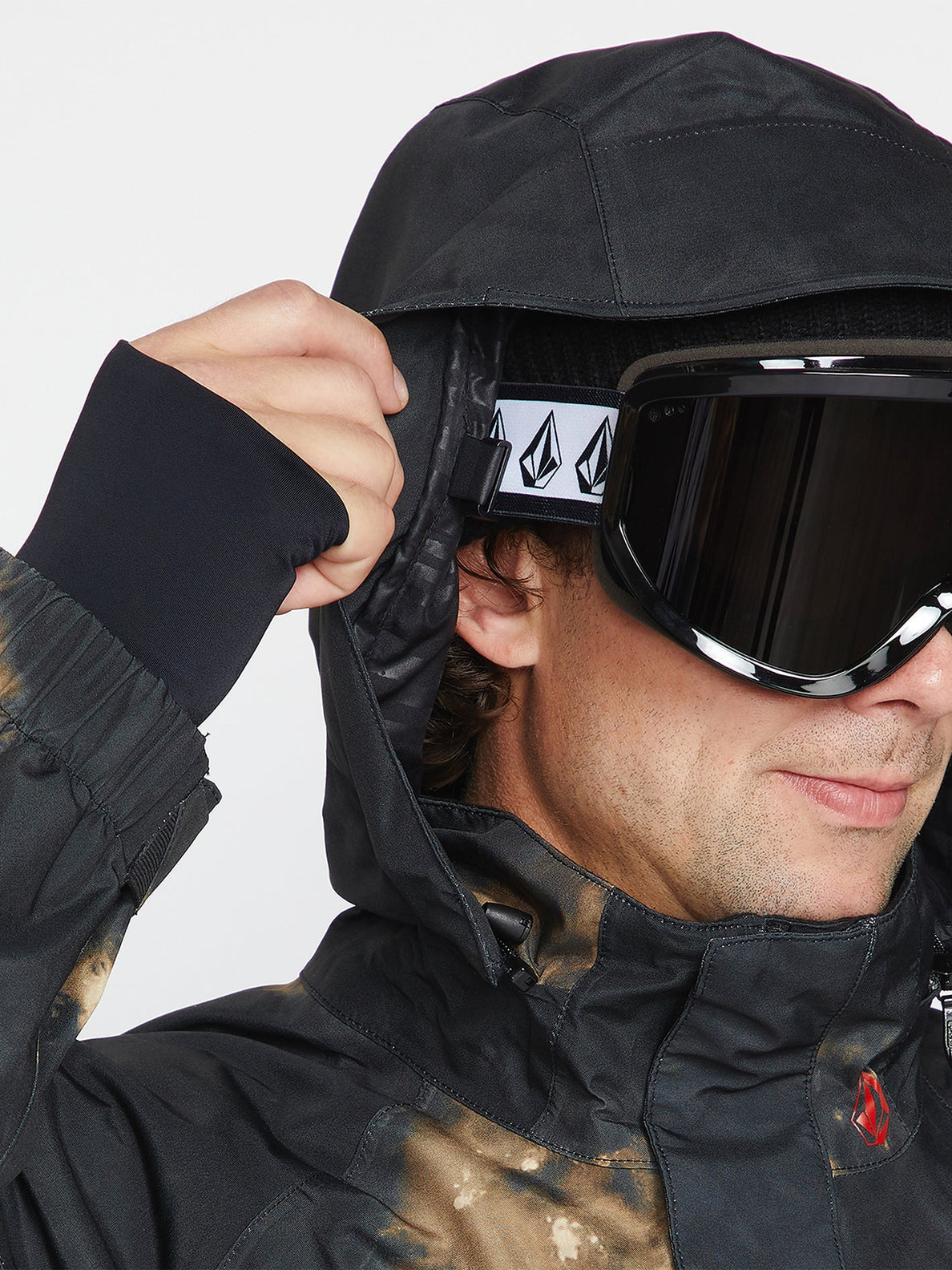 Volcom Melo Gore-Tex Pullover Snowboard Jacket - Bleach Black