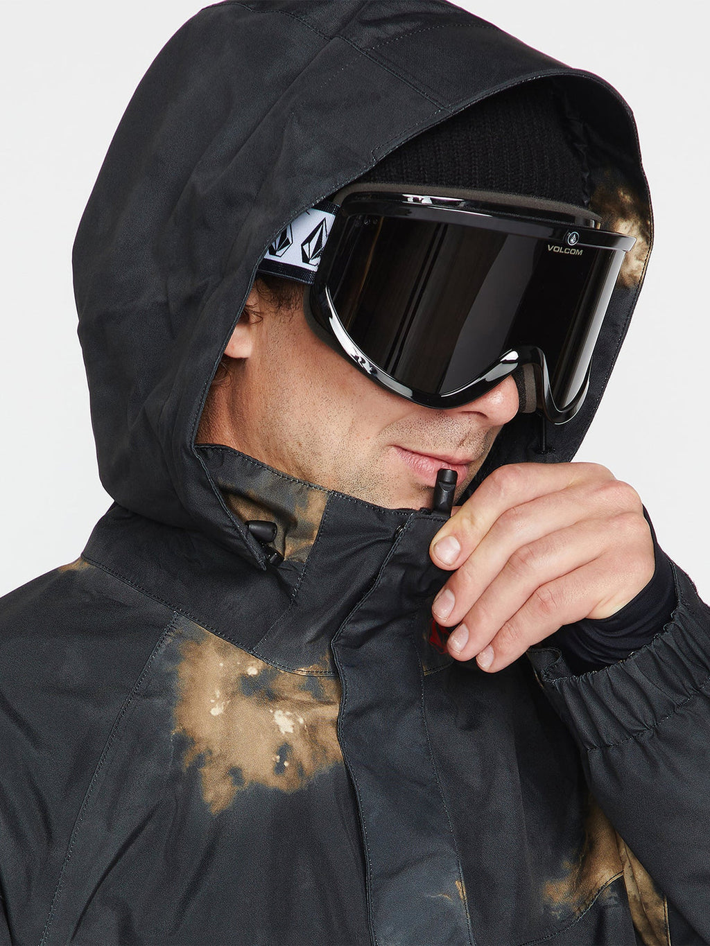 Volcom Melo Gore-Tex Pullover Snowboard Jacket - Bleach Black