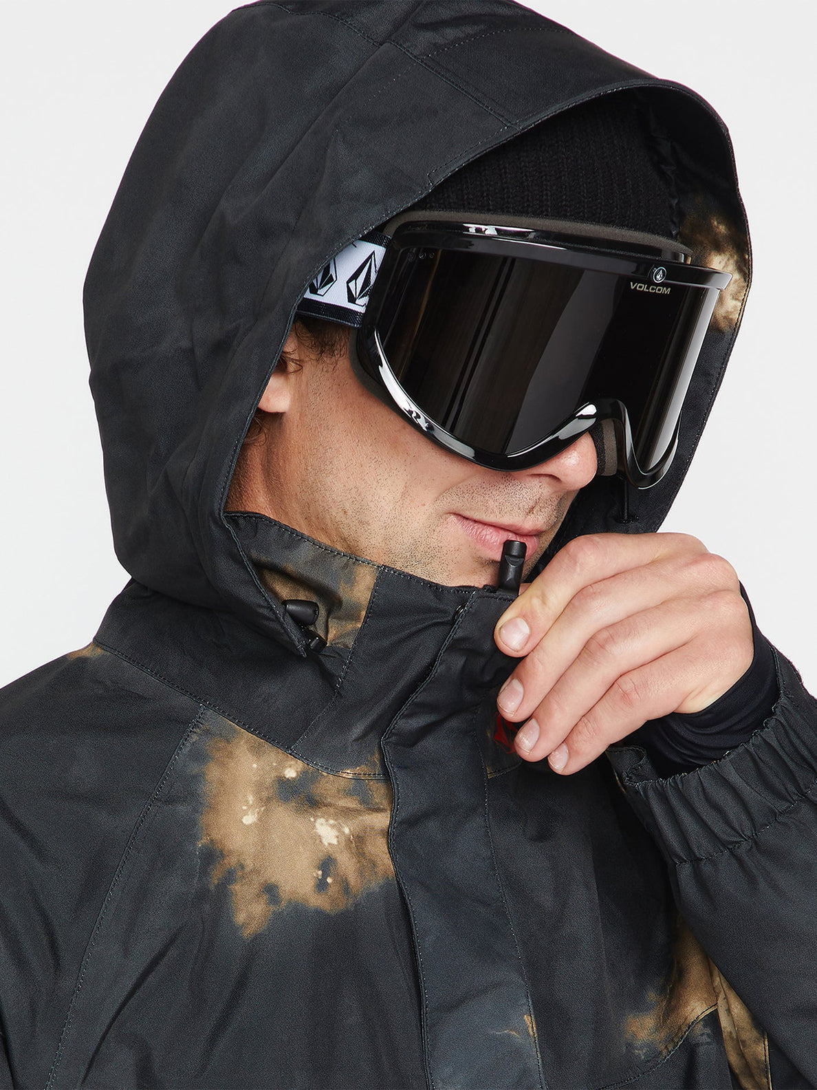 Volcom Melo Gore-Tex Pullover Snowboard Jacket - Bleach Black