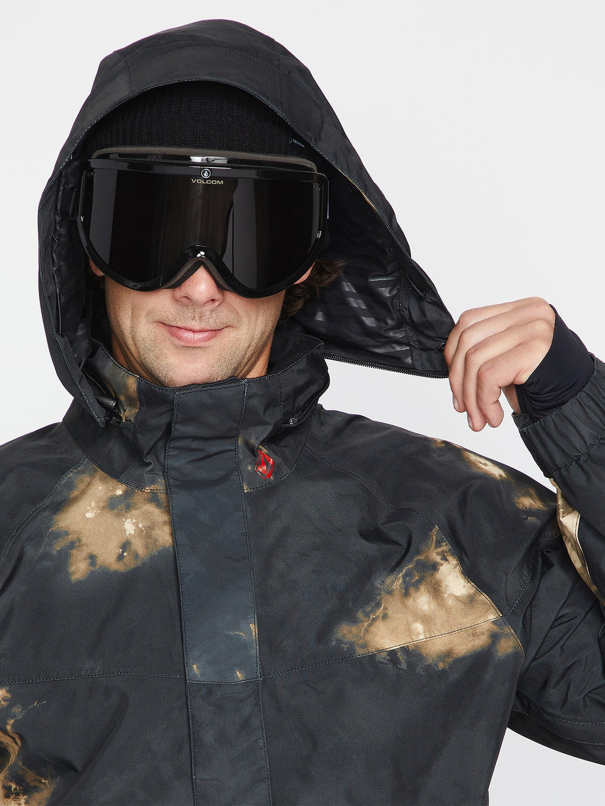 Volcom Melo Gore-Tex Pullover Snowboard Jacket - Bleach Black