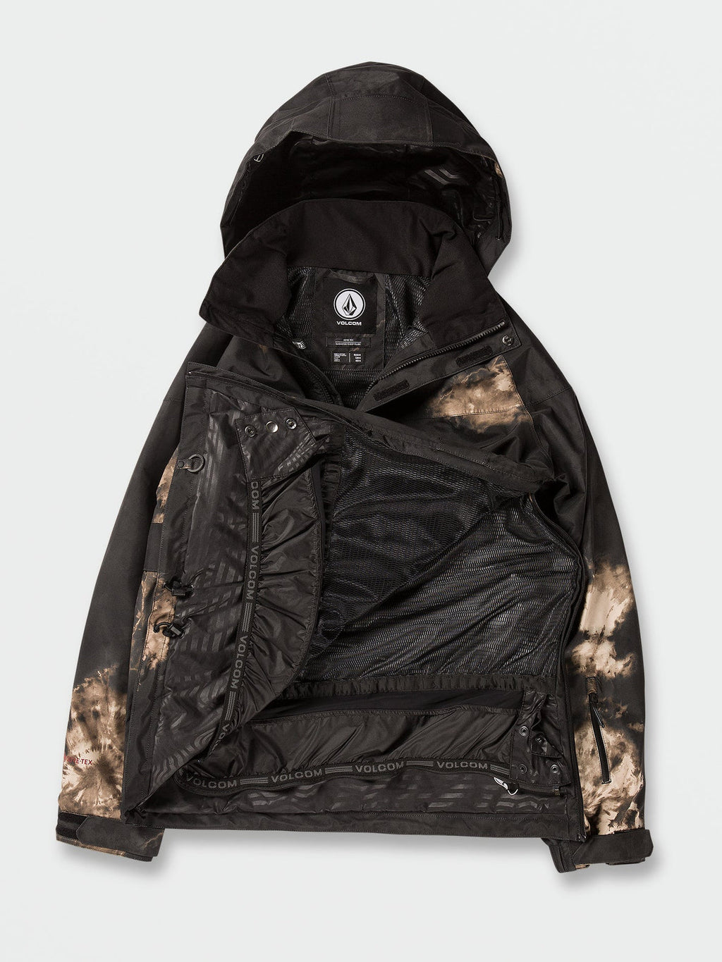 Volcom Melo Gore-Tex Pullover Snowboard Jacket - Bleach Black