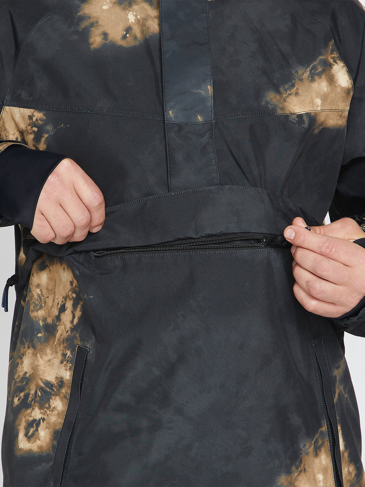 Volcom Melo Gore-Tex Pullover Snowboard Jacket - Bleach Black