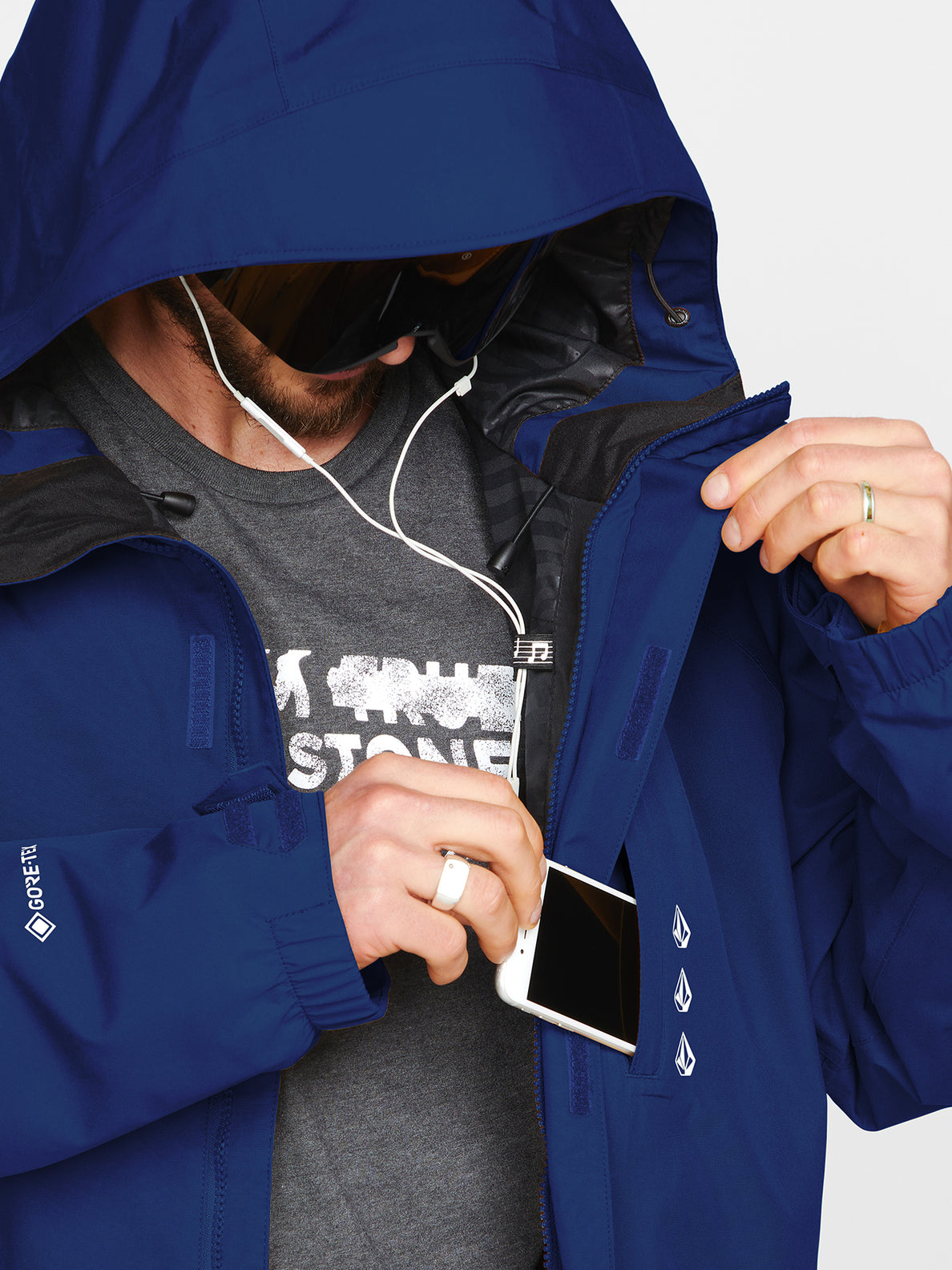 Chaqueta de snowboard Volcom Dua Gore-Tex Jacket - Dark Blue