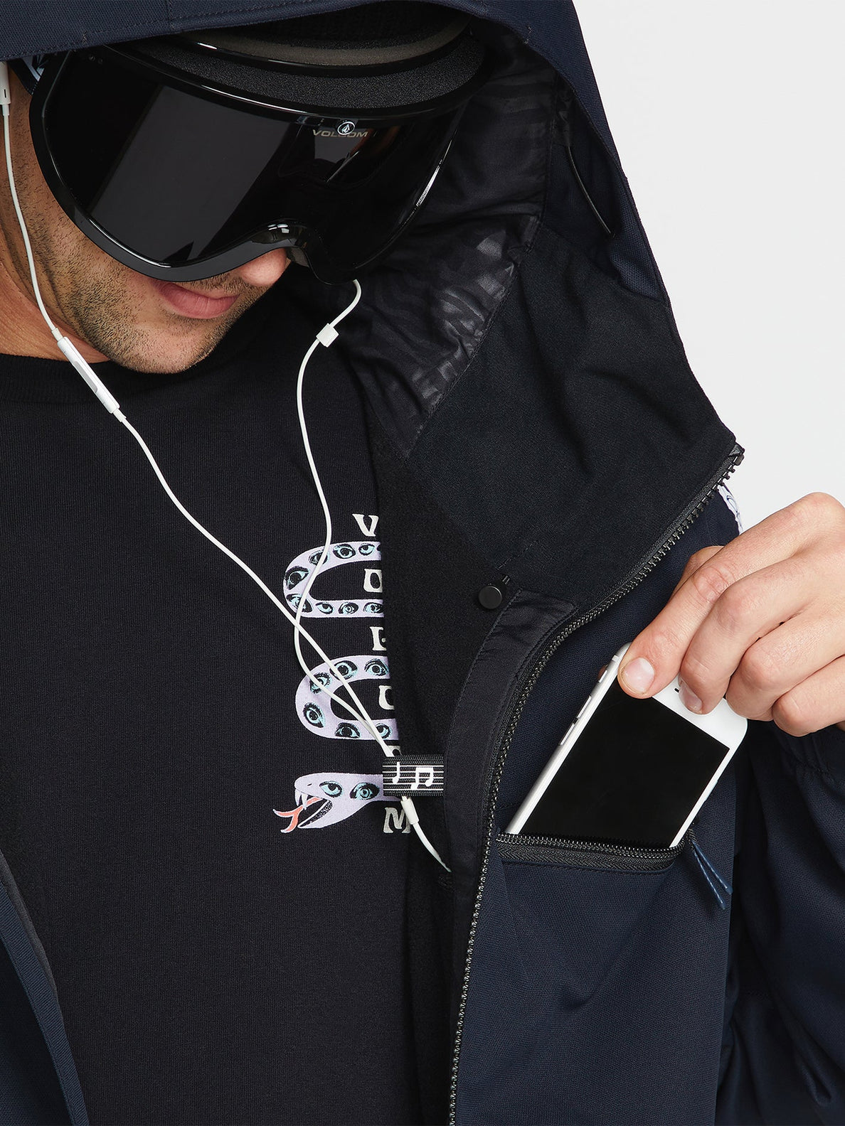 Giacca da snowboard Volcom Nightbreaker Jacket - Nera