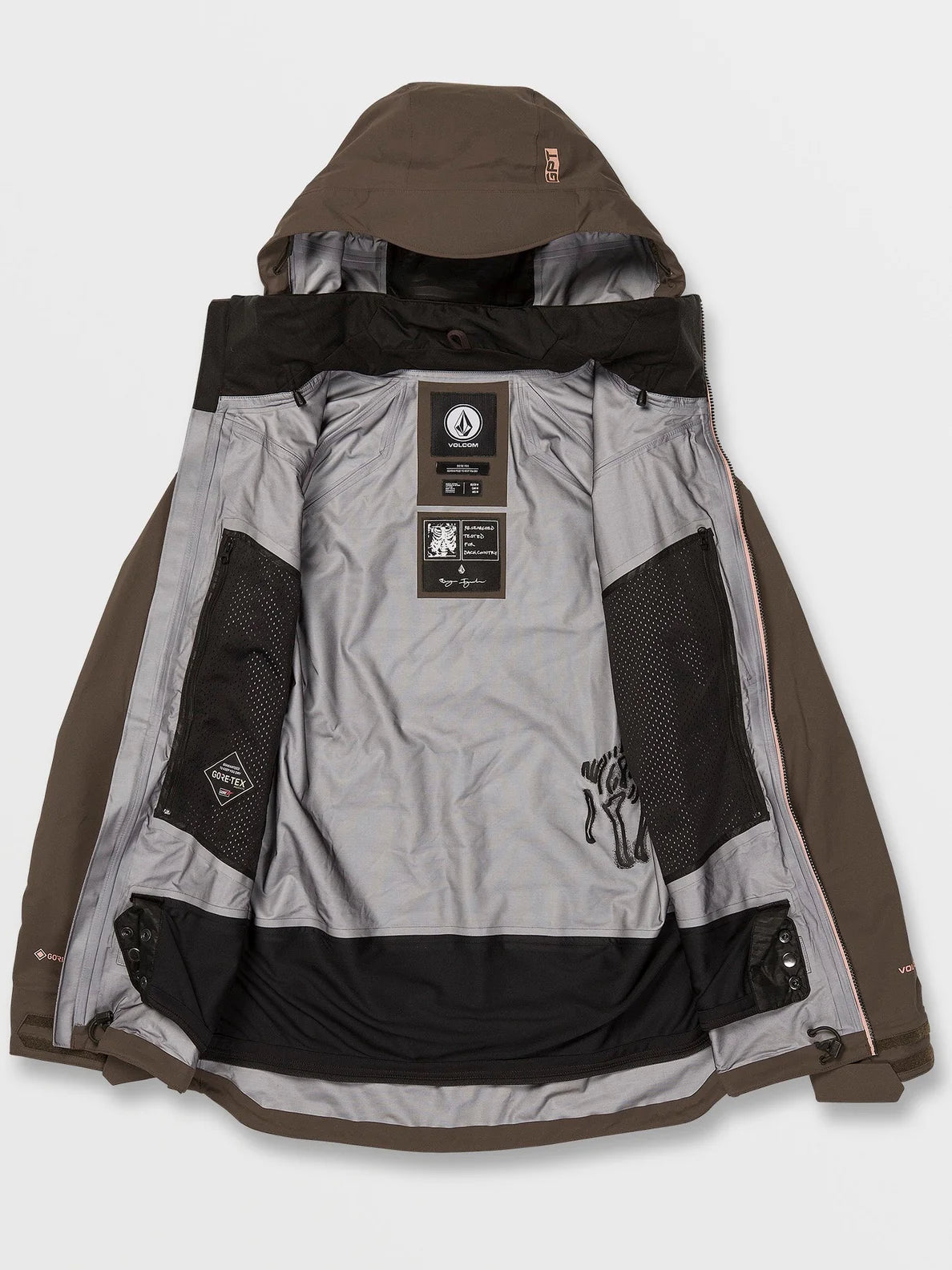 Volcom Guch Stretch Gore-Tex Snowboardjacke – Braun