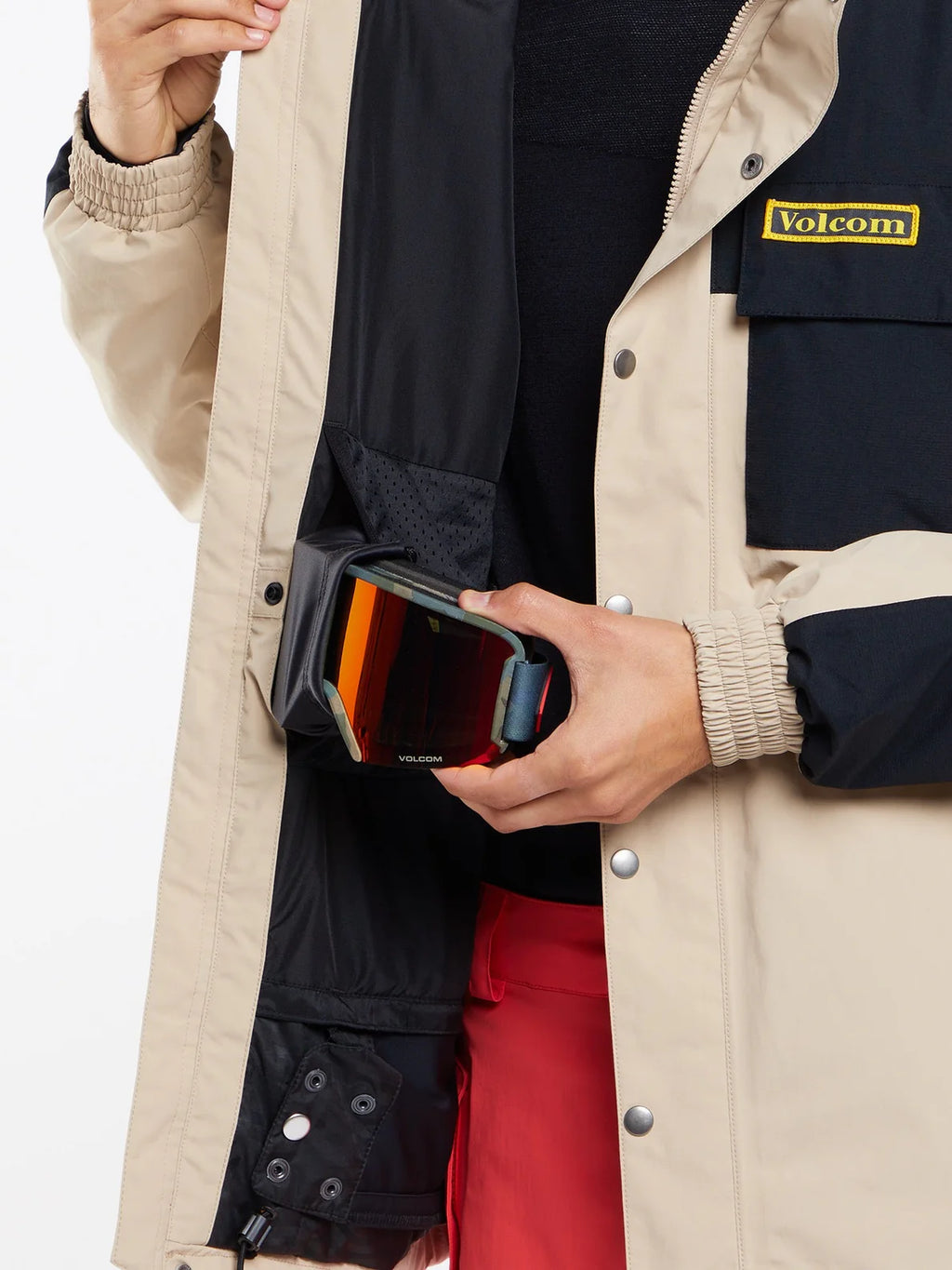 Volcom Longo GoreTex Jacket Snowboardjacke – Khakiest