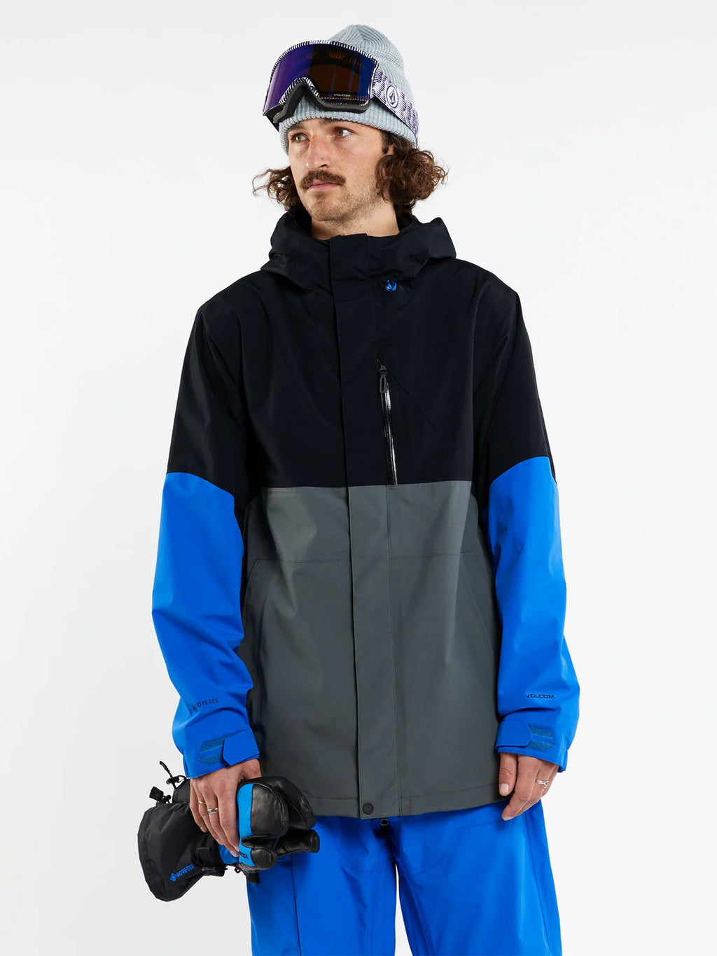Veste de Snowboard Volcom L Gore-Tex Jacket - Bleu Électrique