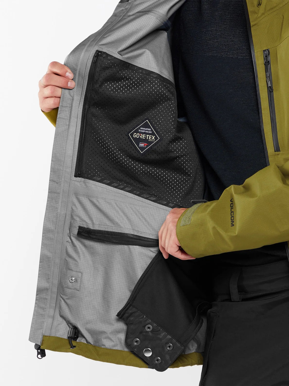 Jaqueta de snowboard Volcom Gore-Tex Proshell Arthur - Moss | Coleção_Zalando | INVERNO 24 | Jaquetas de snowboard masculinas | Loja de snowboard | Loja Volcom | Novos produtos | Produtos mais recentes | Produtos mais vendidos | Produtos mais vendidos | Snowboard Gore-Tex | surfdevils.com