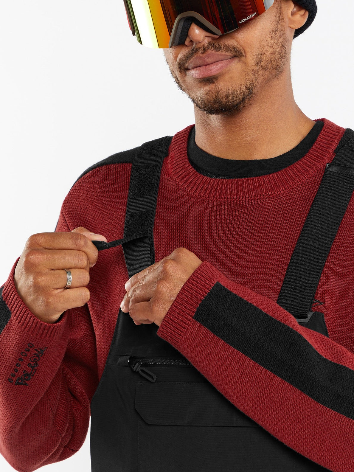 Pantalon de snowboard Volcom Rain Gore-Tex Bib Overall Pant - Noir