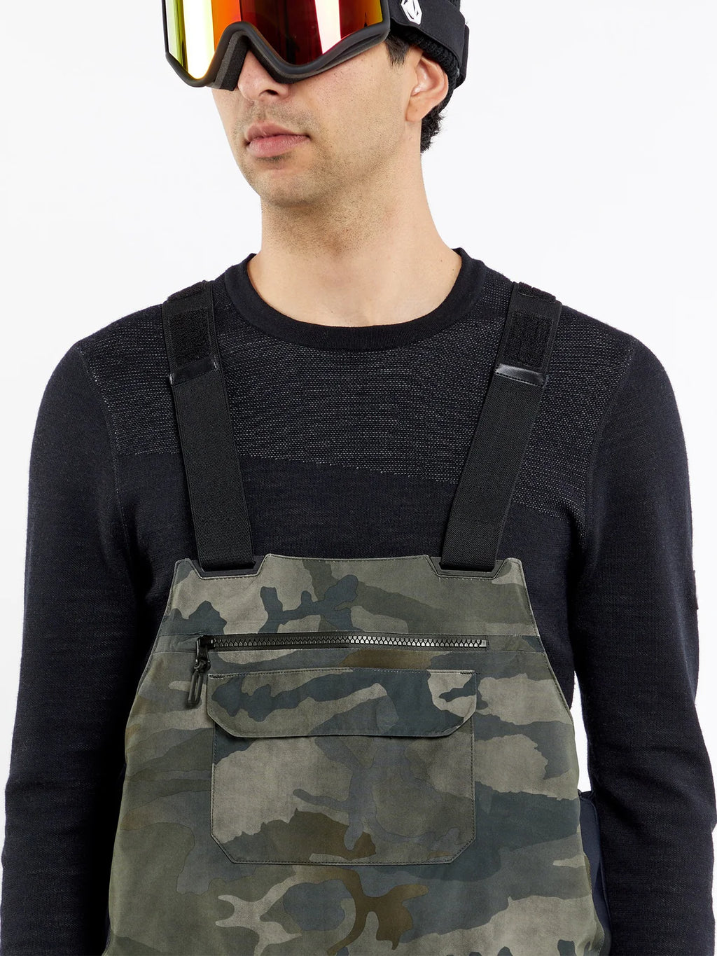 Volcom Rain GoreTex Latzhose Snowboard-Latzhose – Cloudwash Camo