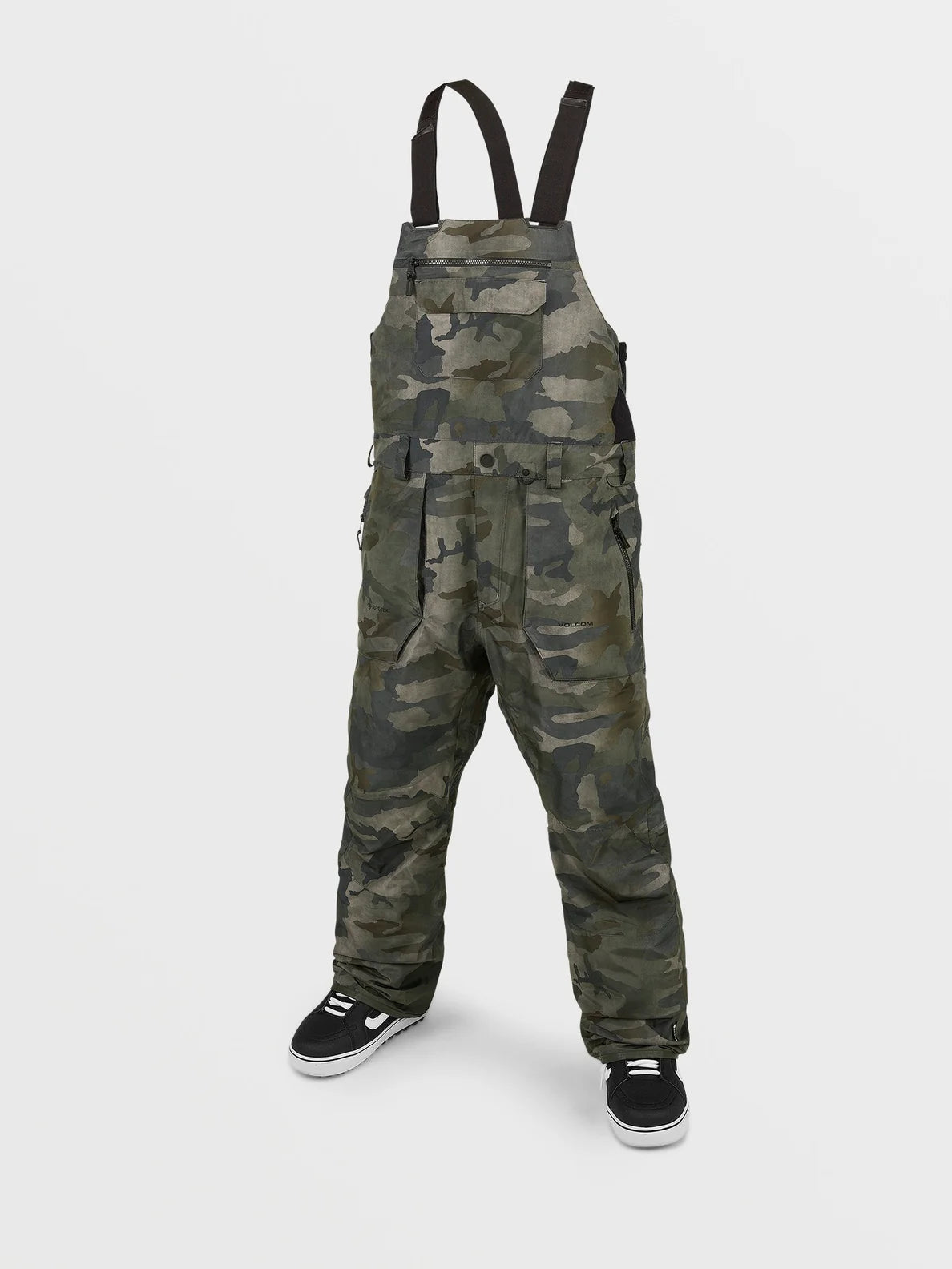 Volcom Rain GoreTex Bib Overall Snowboard Bib - Cloudwash Camo