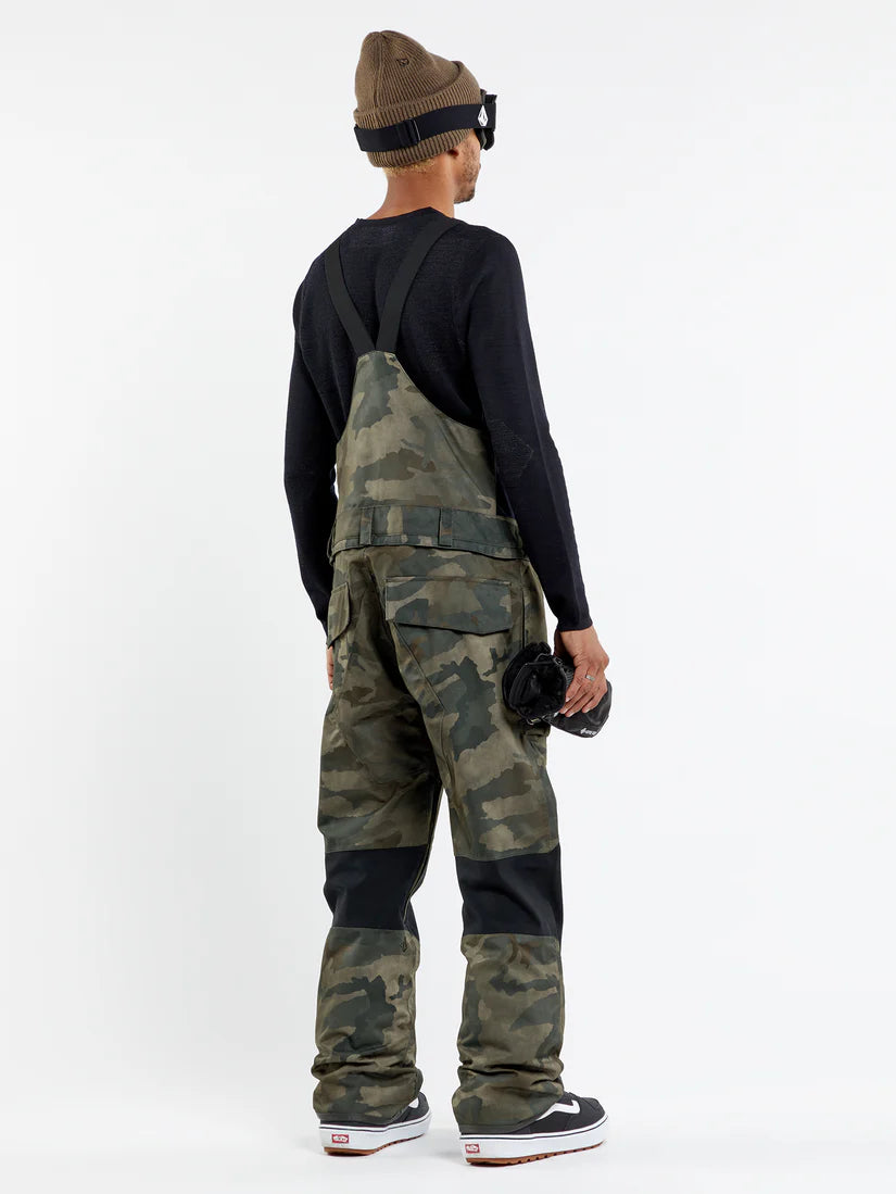 Volcom Roan Bib Overall Snowboard Bibs - Cloudwash Camo