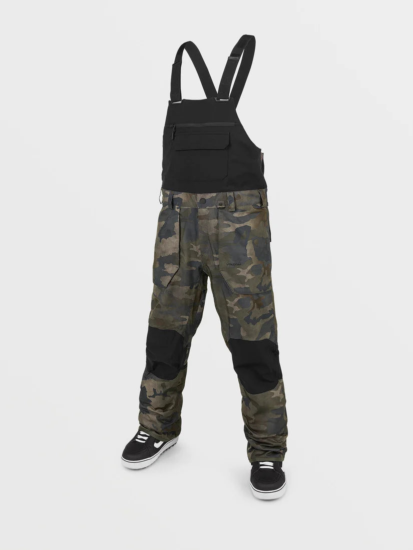 Volcom Roan Bib Overall Snowboard Bibs - Cloudwash Camo