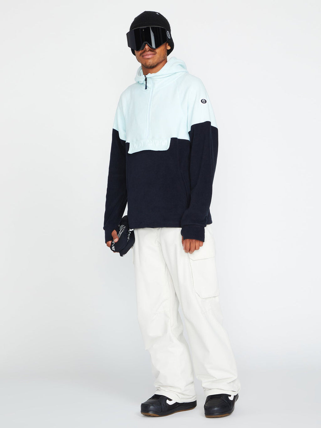 V-Science Fleece 1/2 Zip Snow Sweatshirt - Sky