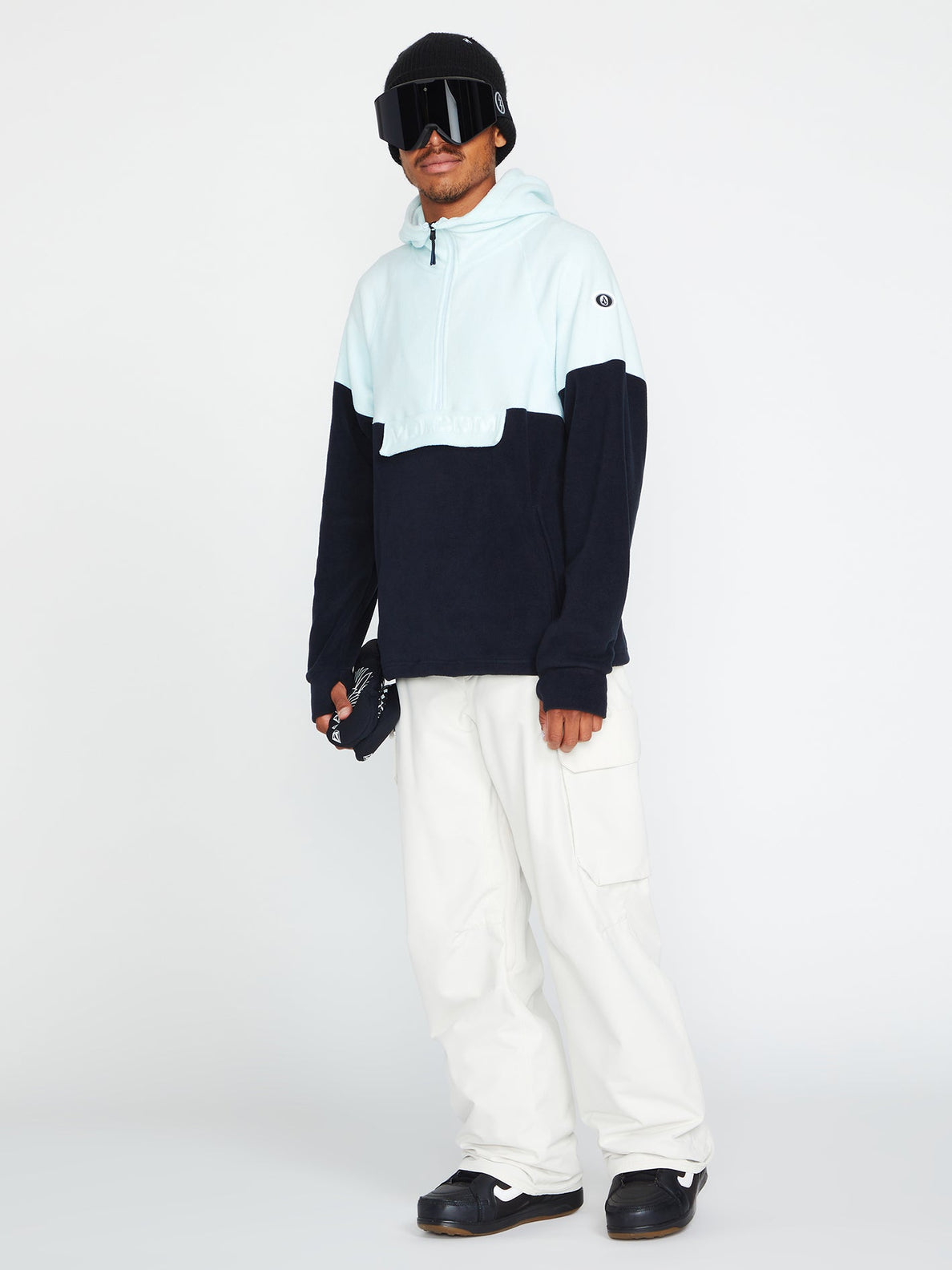 V-Science Fleece 1/2 Zip Snow Sweatshirt - Sky