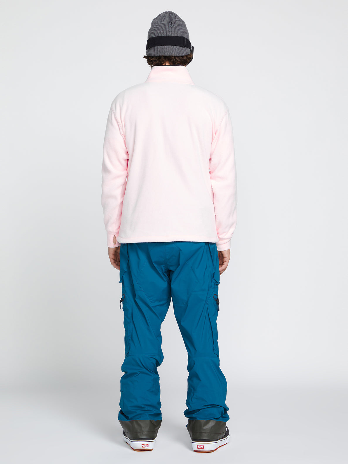 V-Science Fleece Pullover 1/2 Zip Schnee-Sweatshirt – Party Pink