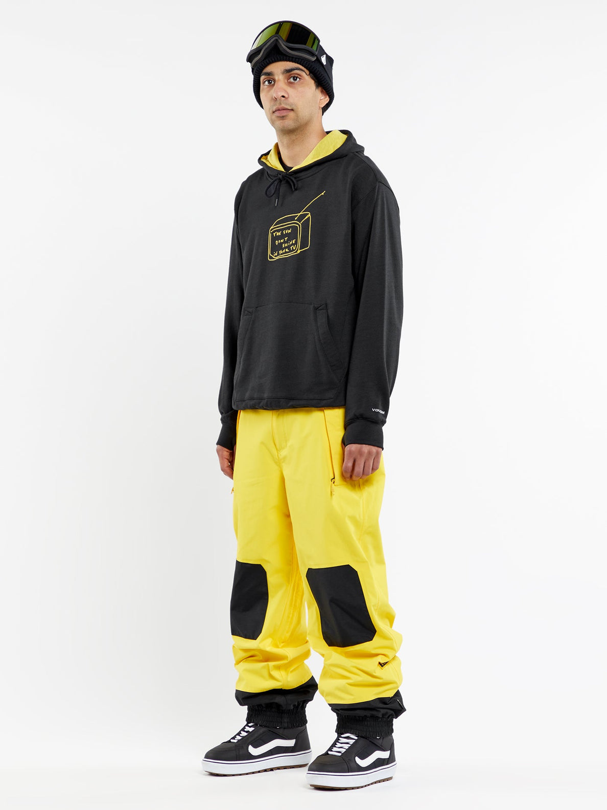 Felpa con cappuccio nera Volcom DI