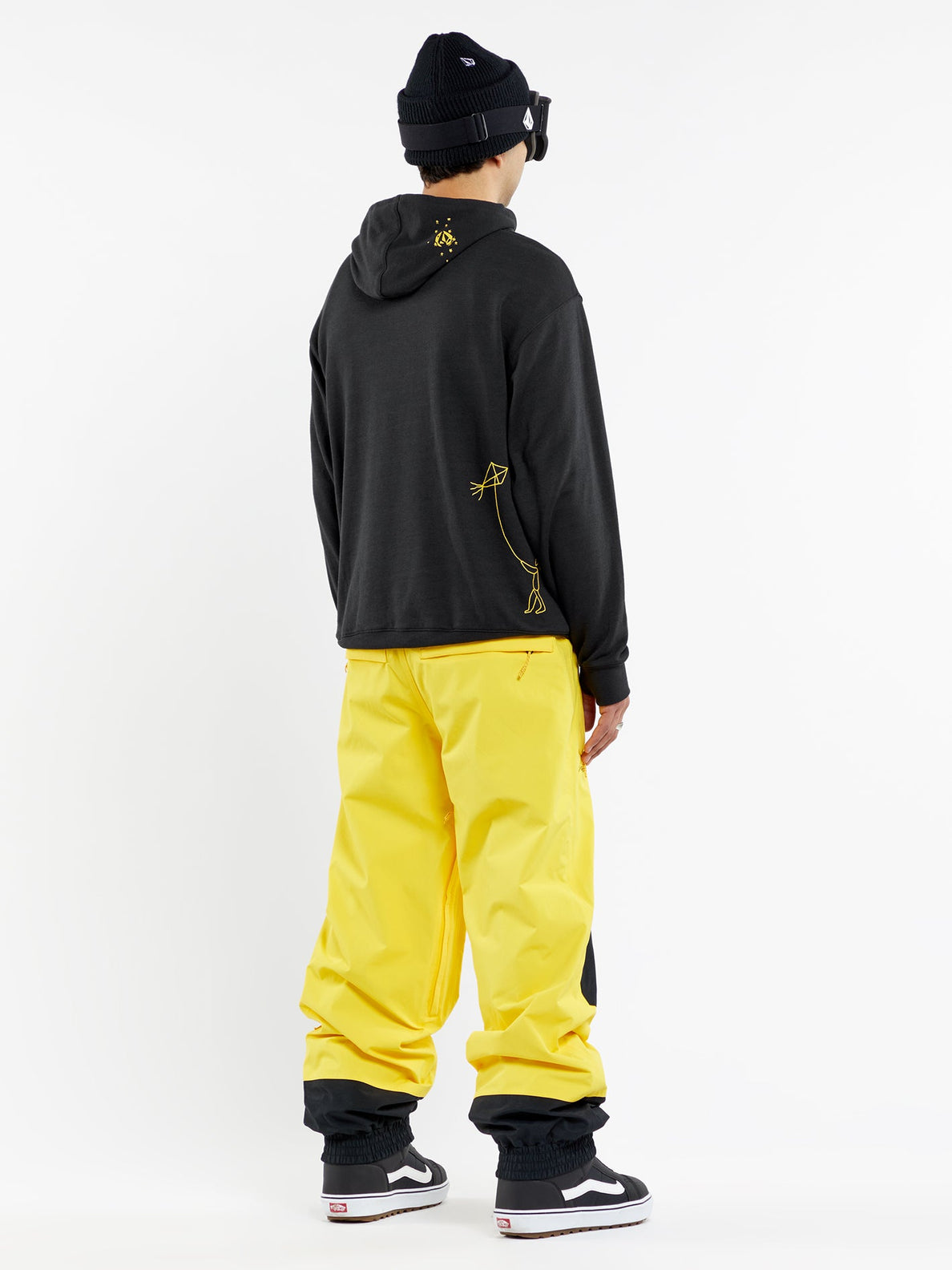 Felpa con cappuccio nera Volcom DI