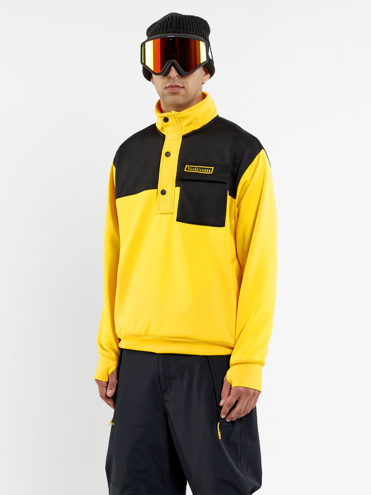 Volcom She 2 Pullover Schnee-Sweatshirt – leuchtendes Gelb