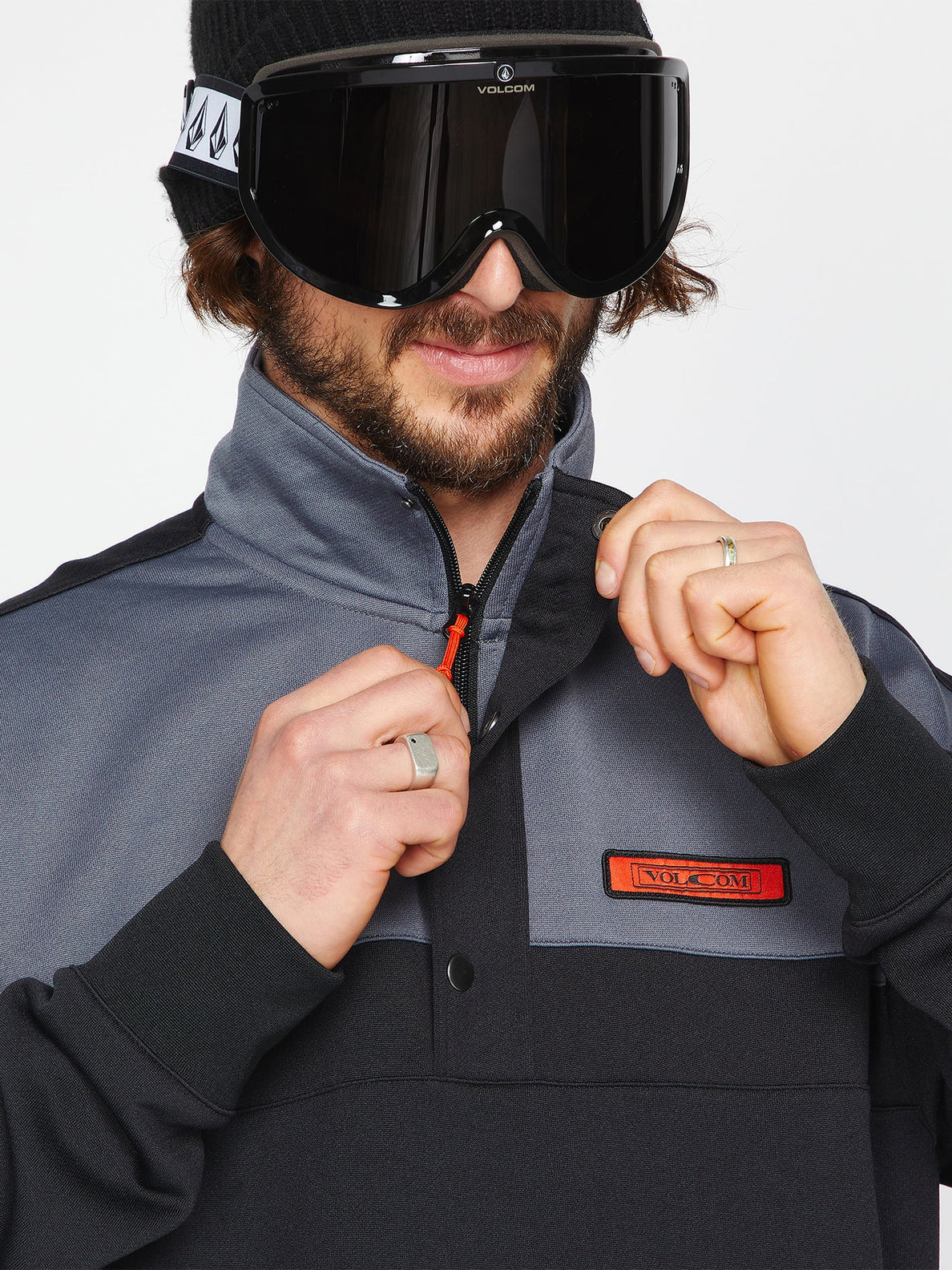 Sweat-shirt de neige en polaire She Crew - Noir