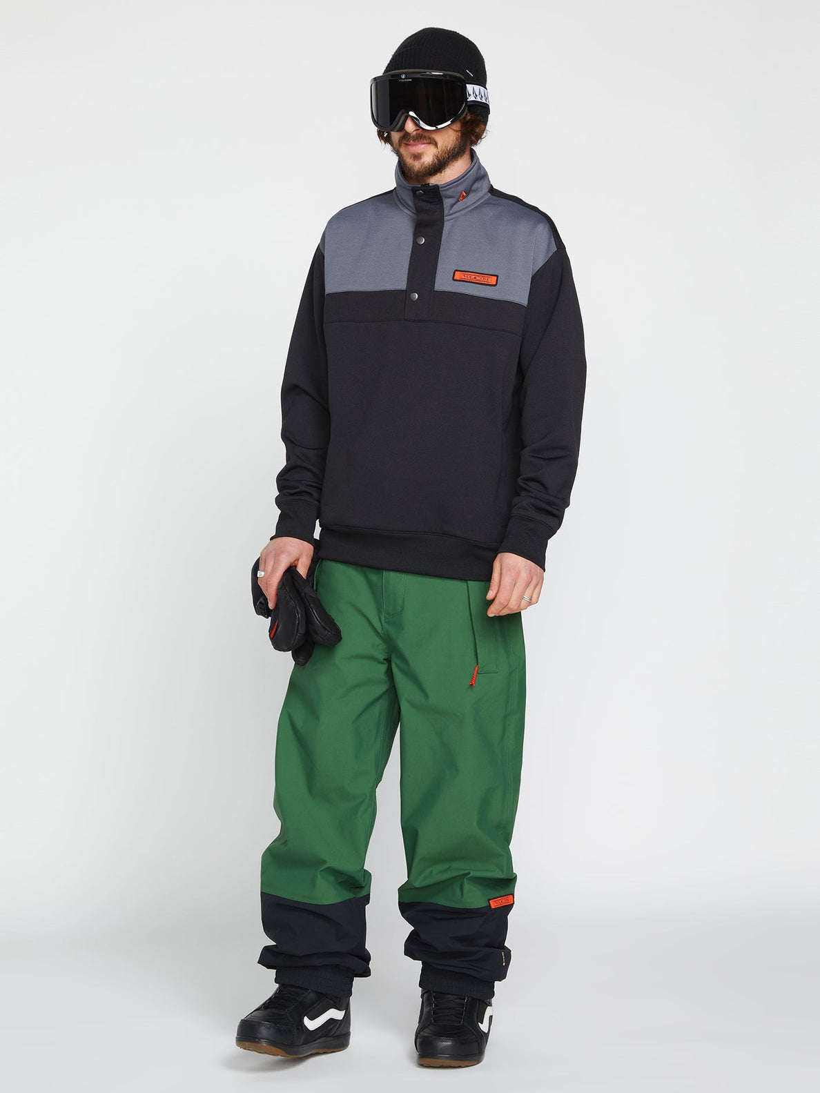 Sweat-shirt de neige en polaire She Crew - Noir