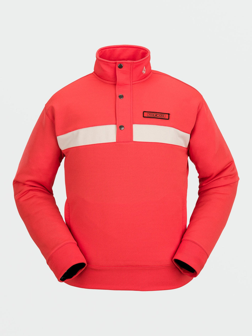 She Crew Fleece Snow Sweatshirt - Orange Shock