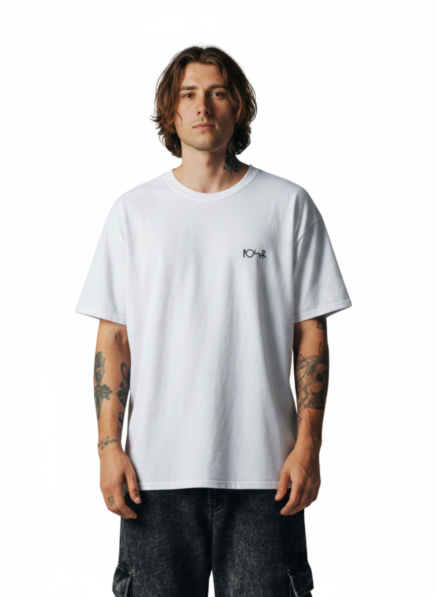 Polar Skate Co. Fill Logo T-Shirt | Searching for Peace – White