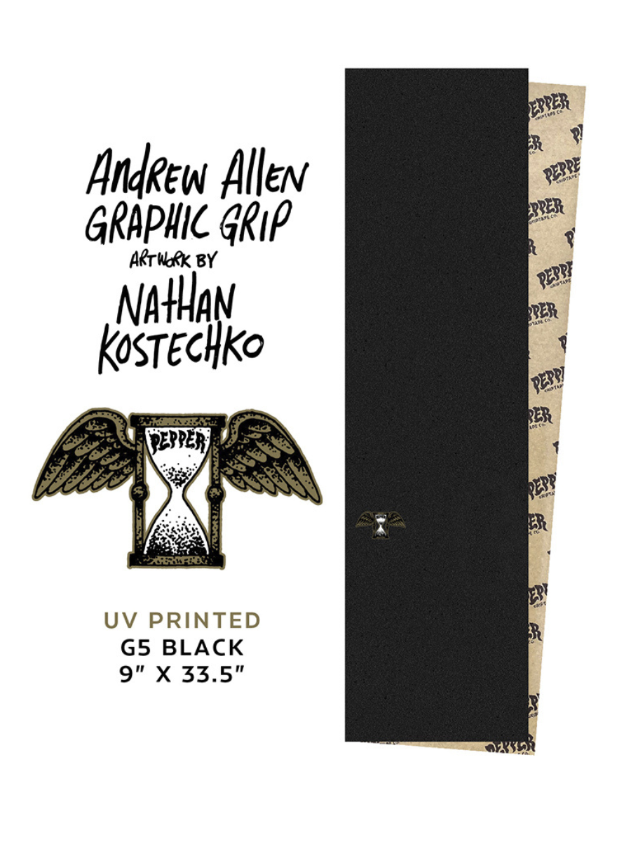 Pfefferschleifpapier – Andrew Allen 9x33,5.“