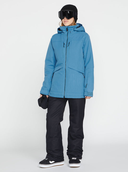 Volcom Shelter 3D Stretch Jacket Damen Snowboardjacke – Petrolblau