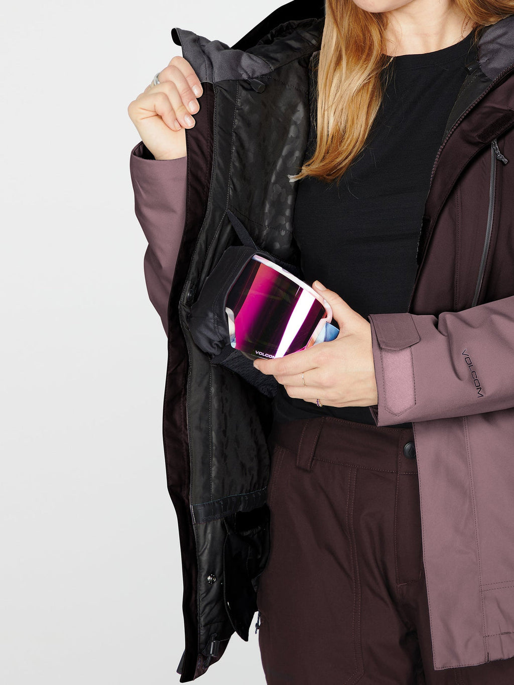 Chaqueta de snowboard Mujer Volcom Aris Insulated Gore-Tex Jacket - Black Plum
