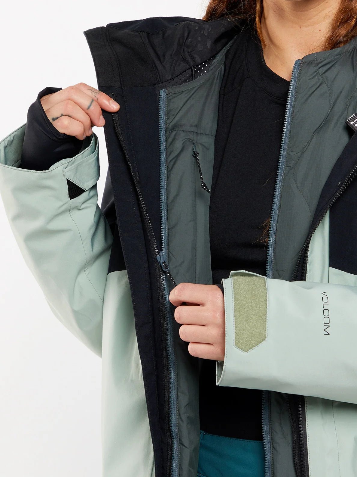 Volcom AW 3-in-1 GoreTex Women's Snowboard Jacket - Sage Frost | Collection_Zalando | Gore-Tex Snowboard | Snowboard Shop | Volcom Shop | Women's snowboard jackets | surfdevils.com