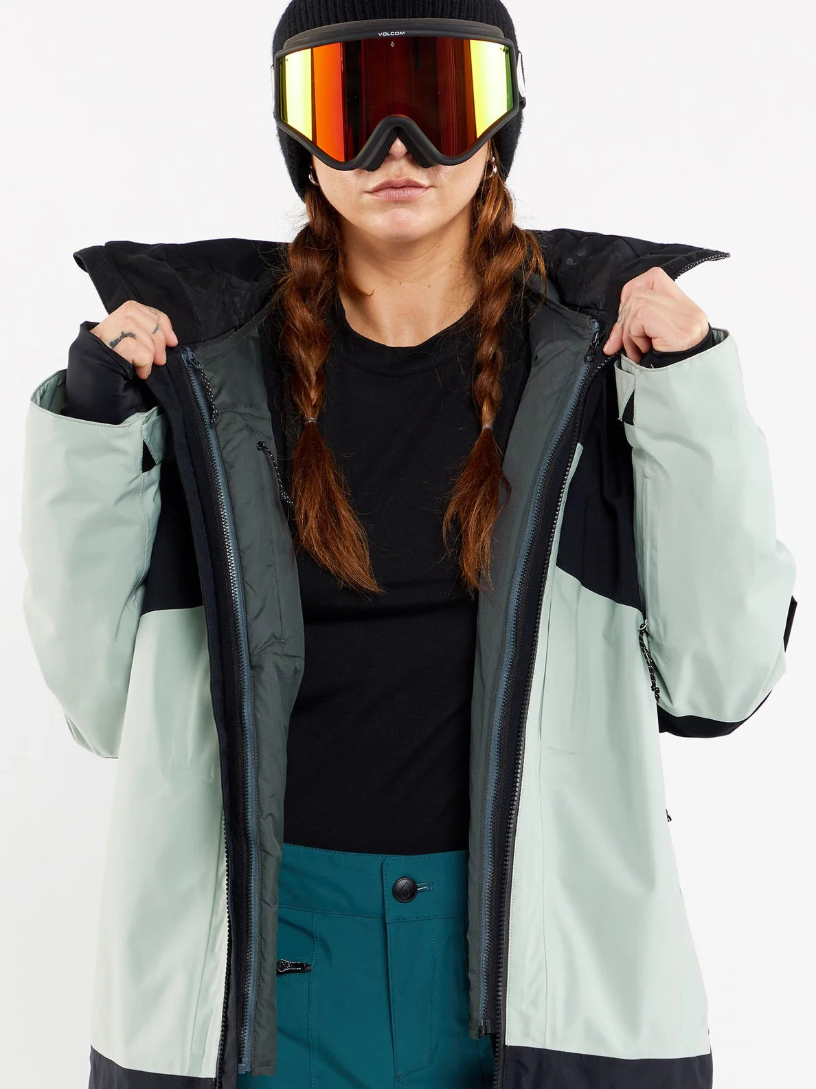 Volcom AW 3-in-1 GoreTex Women's Snowboard Jacket - Sage Frost