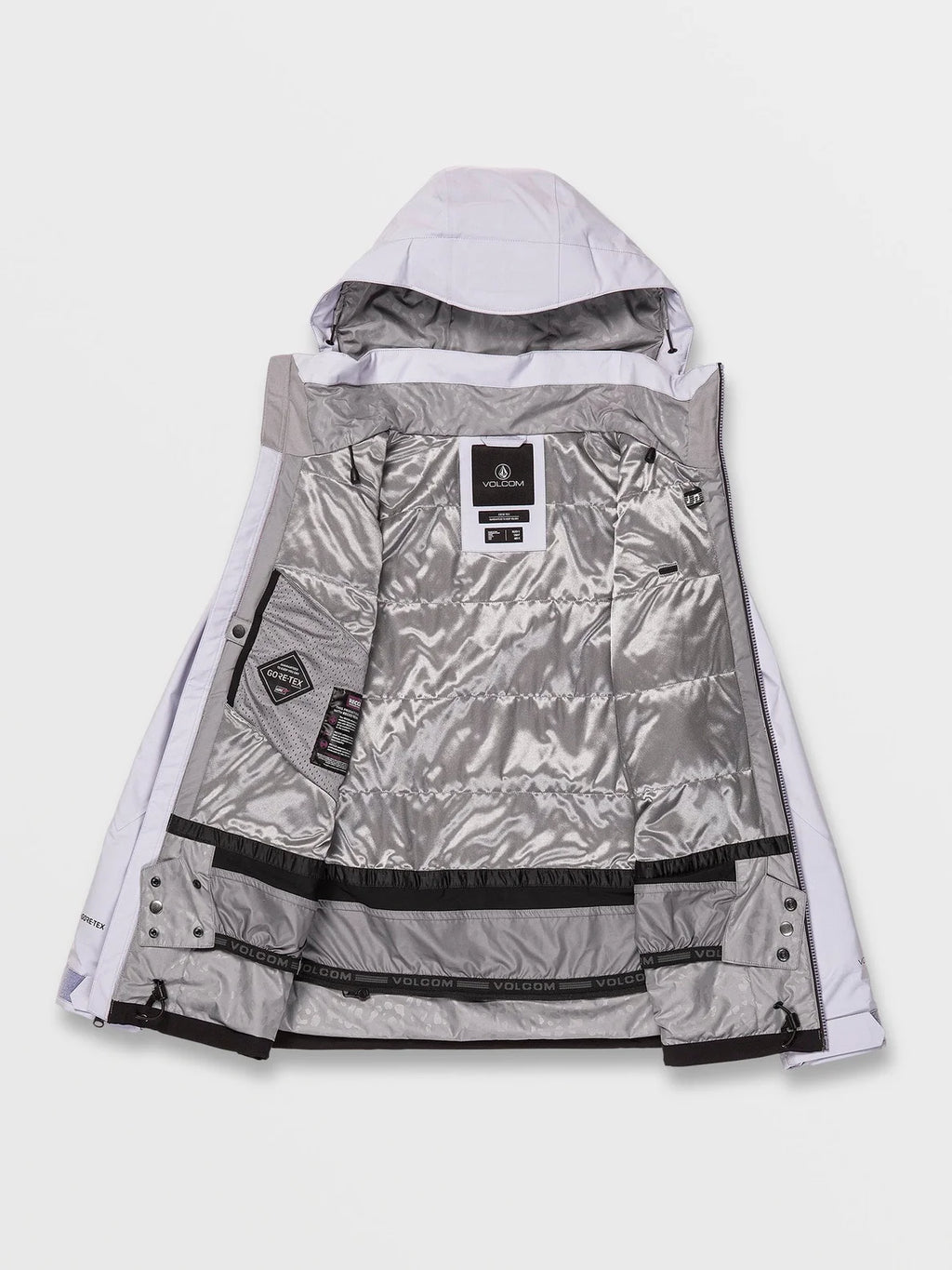 Jaqueta de snowboard feminina Volcom 3D Stretch GoreTex - Lilás Cinza