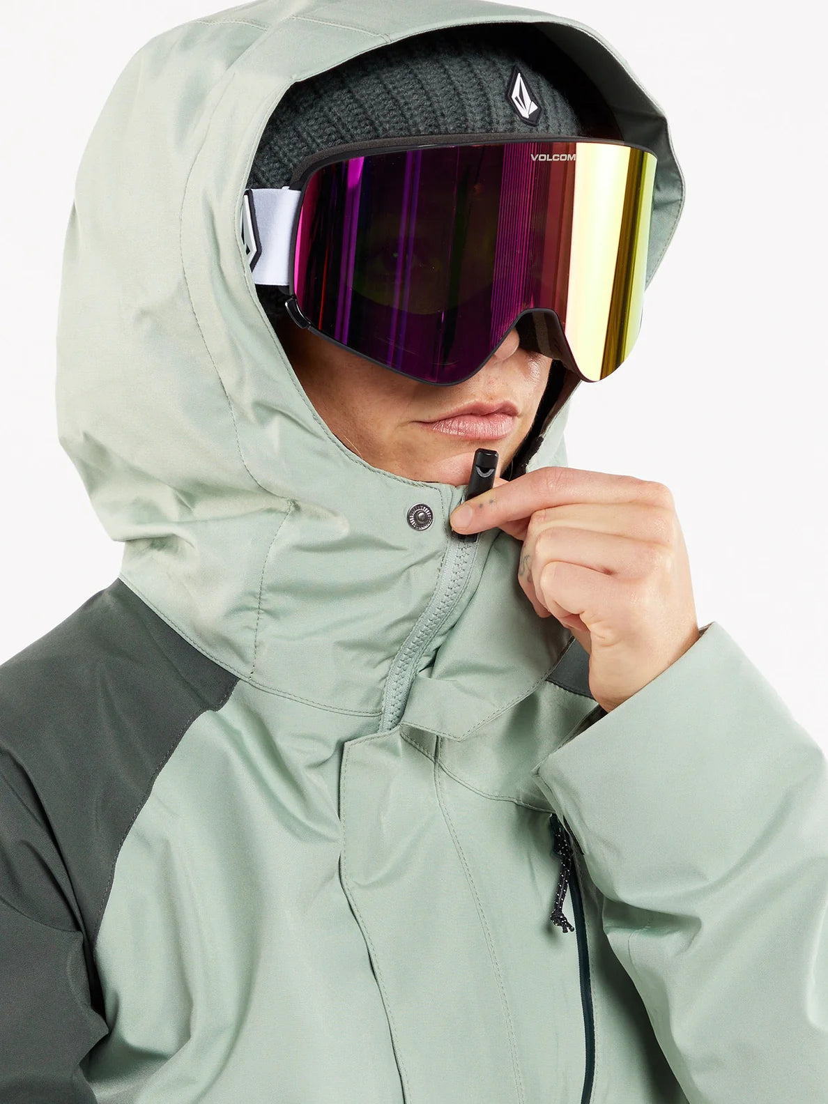 Jaqueta de snowboard feminina Volcom V.Co Aris Insulated GoreTex - Sage Frost