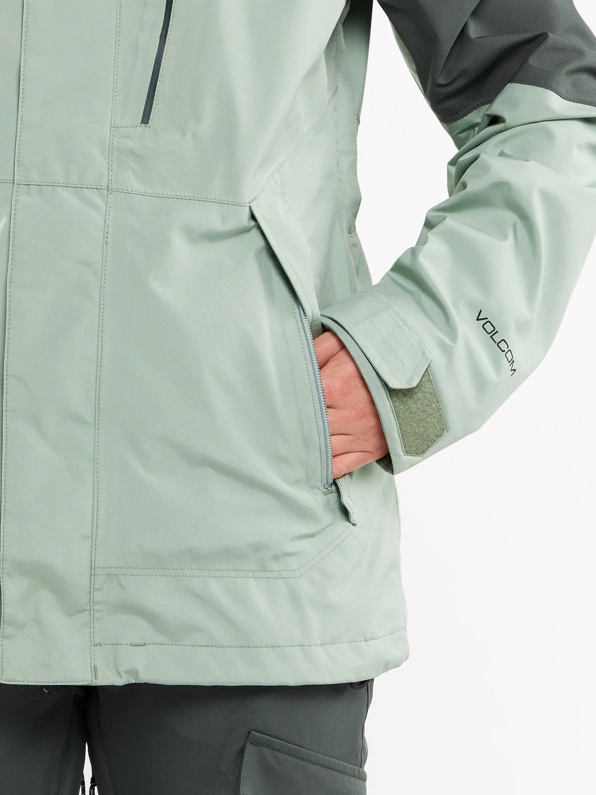 Volcom V.Co Aris Insulated GoreTex Damen-Snowboardjacke – Sage Frost